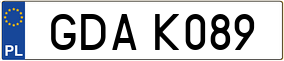Trailer License Plate